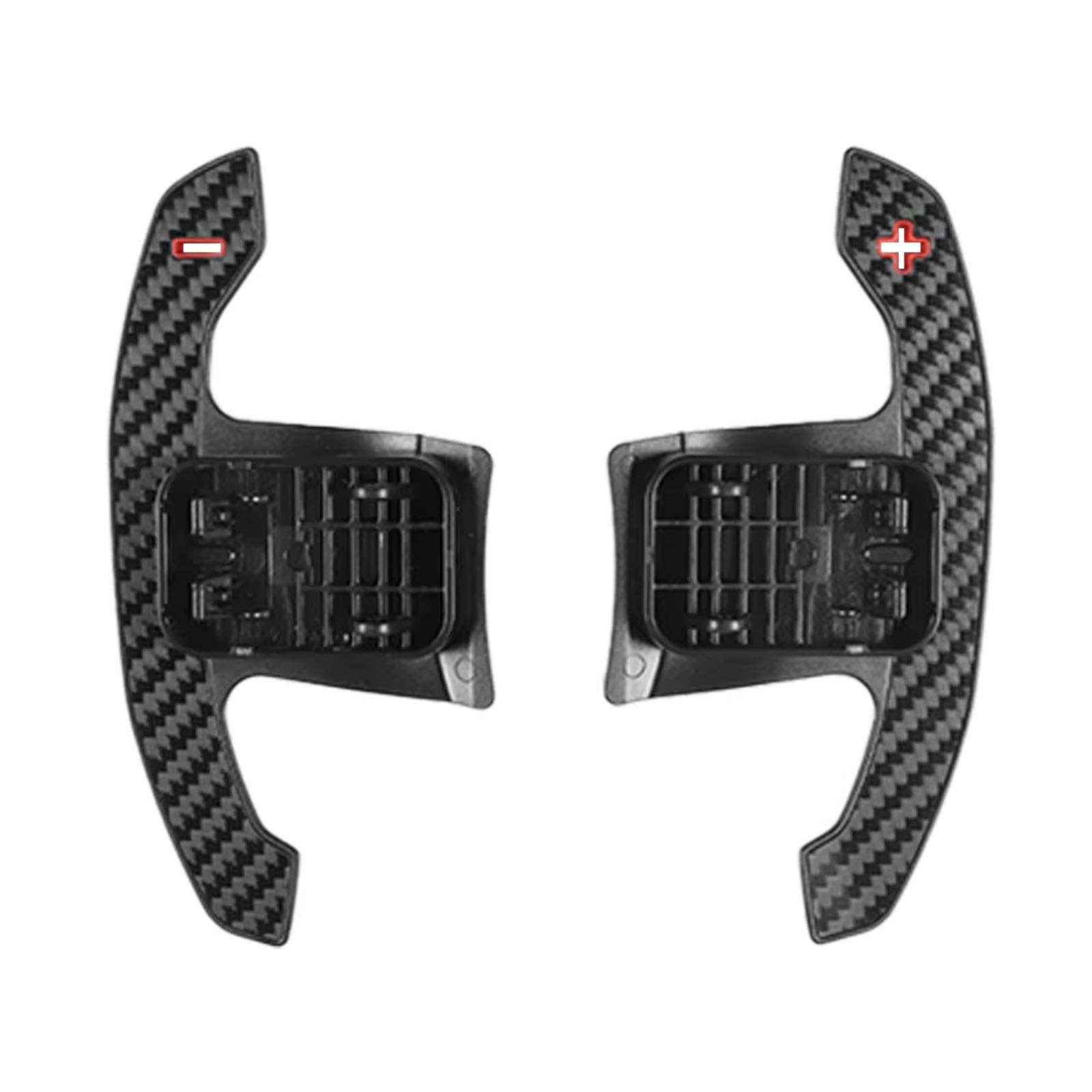 WSDERUB Compatible with BMW for X3M F97 X4M F98 X5M F95 X6M F96 XM G09 Carbon Fiber Steering Wheel MP Shift Paddles Car Interior Accessories(JIT-MPPS-RED-K)