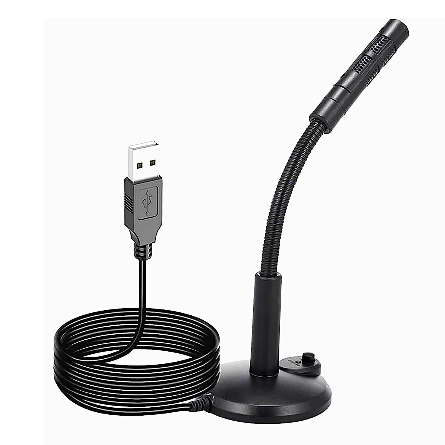 XIKKART Mic, Noise Cancelling USB Microphone for Windows and Mac, Professional PC Microphone Computer, Laptop, Desktop, Plug and Play Mic (Black) (Brown Mic - 1)-image-20