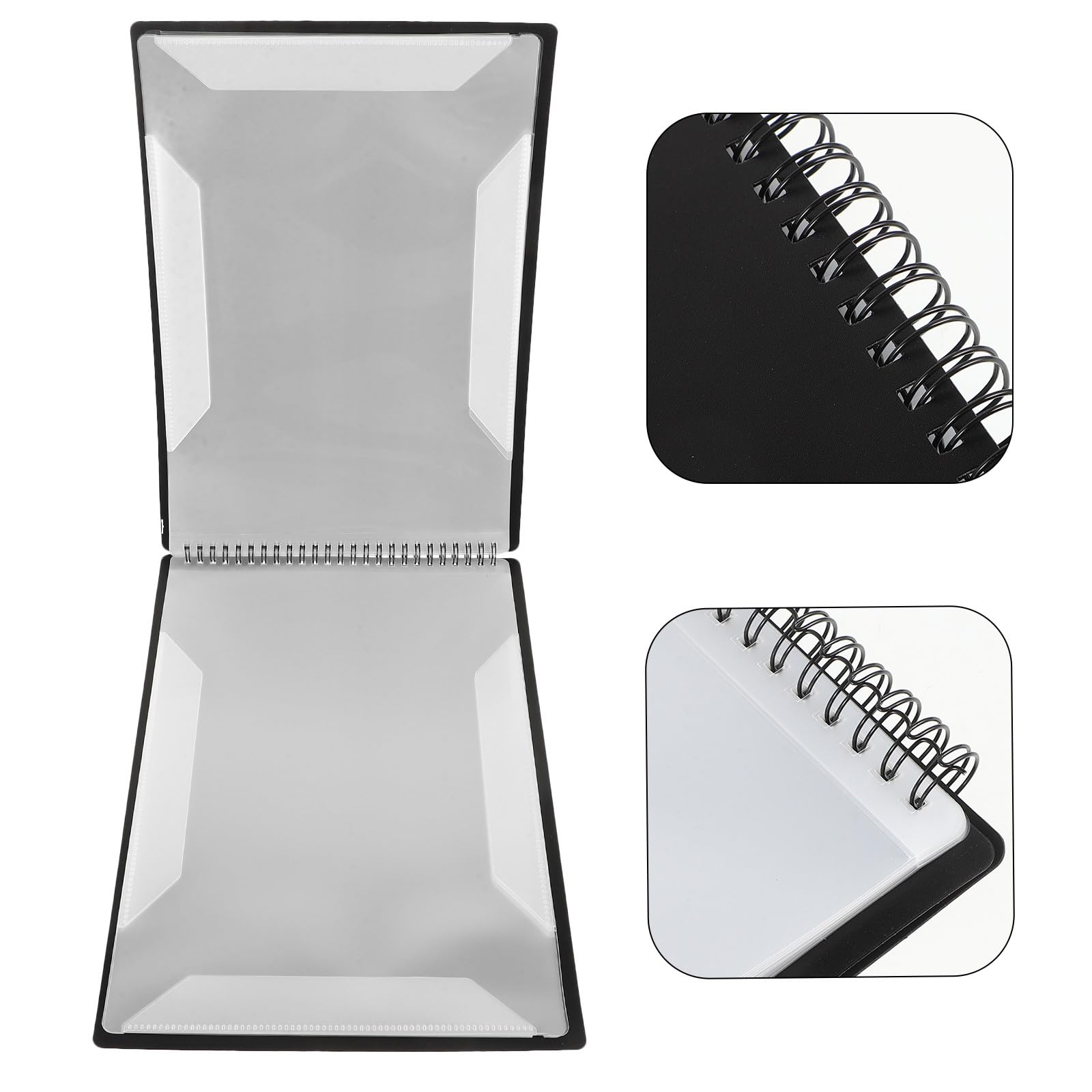 YARNOW Cartella per Spartiti A4 Orizzontale Nera, Raccoglitore Flip per Spartiti di Clarinetto, Tromba e Lira, Organizzatore Pieghevole per Canto a Voci e Banda Musicale