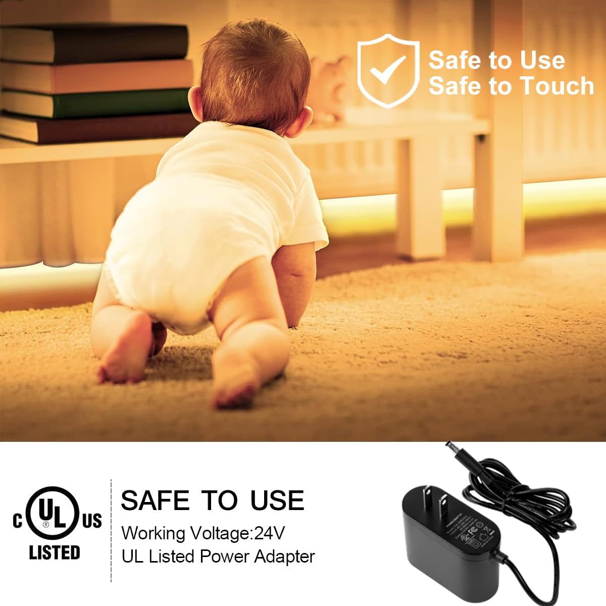 White LED Strip Lights, Upgraded 100ft Dimmable 2700K-6500K Bright 24V LED Light Strip with Remote and App Control, 1440 LEDs Flexible Tape Lights for Living Room, Bedroom, Kitchen, Ceiling - Image 5