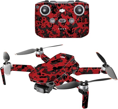 Vista 30 de Mighty Skins Compatible con DJI Mini 2 Dron portátil – DRT protectora, duradera y única, cubierta de vinilo fácil de aplicar, quitar y cambiar