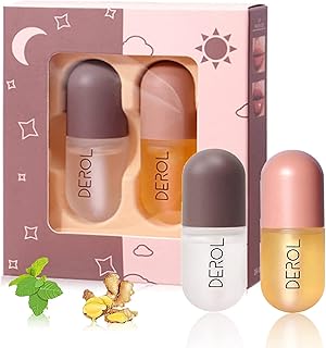 KAIYOCA Lip Plumper Set, 2pcs Lip Plumper Extreme,Lip Plumping Gloss Lip Filler, Lip Enhancer for Fuller, Hydrating & Reduce Fine Lines Day&Night