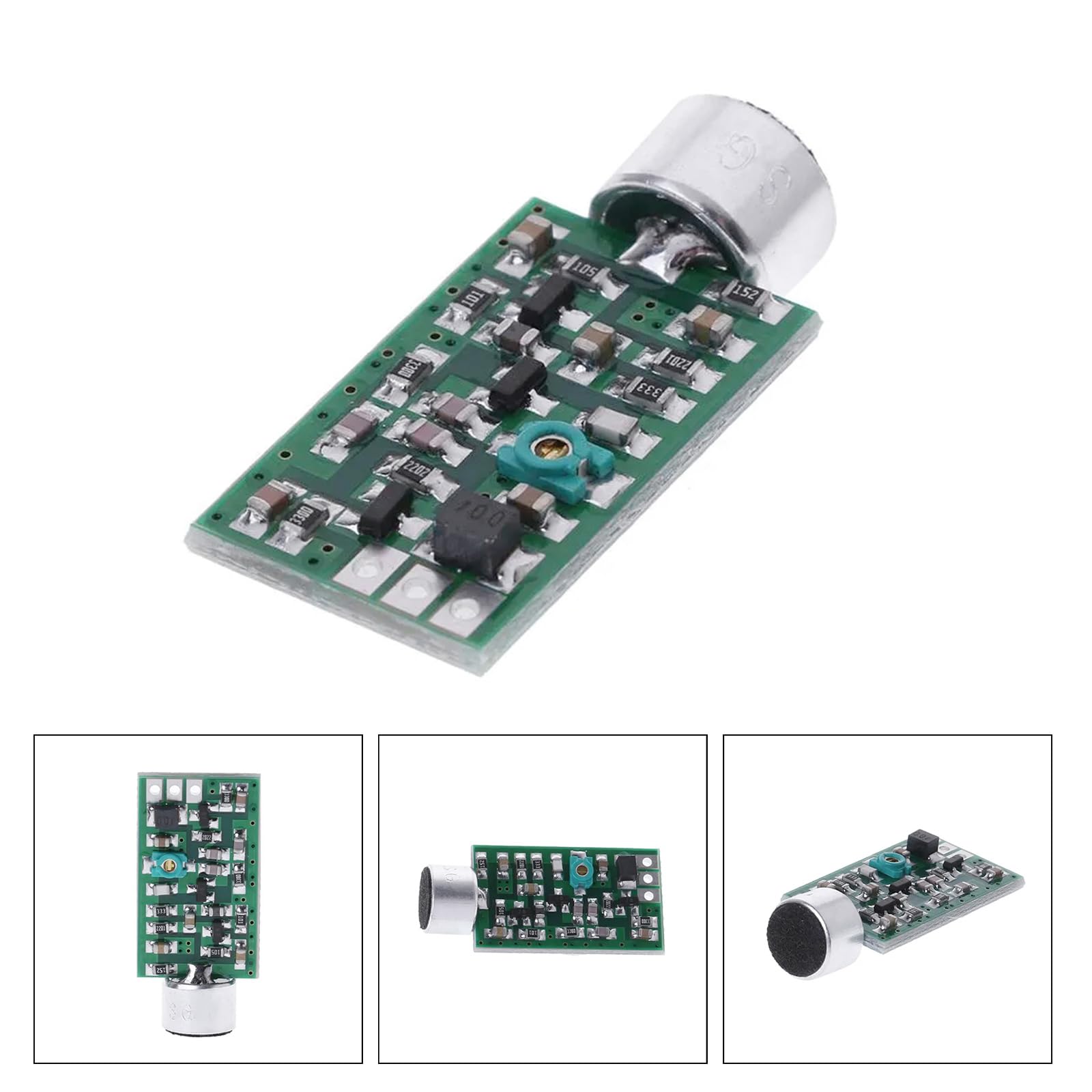 GMBYLBY Wireless FM Transmitter Module 0.7-9V 88MHZ 108MHZ Mini Bug Dictagraph Mini Green Micro FM Transmitter Bluetoothcompatible 0. 7-9V 88MHZ- 108MHZ Mini Bug Wiretaps Dictagraph