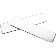 totalElement 60 x 14 mm Steel Plate, Blank Metal Strike Plates 200 Pack