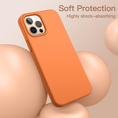 Miniatura 4 de JETech Funda de silicona para iPhone 12 Pro Max de 6.7 pulgadas, sedosa, suave al tacto, funda protectora de cuerpo completo, funda a prueba de