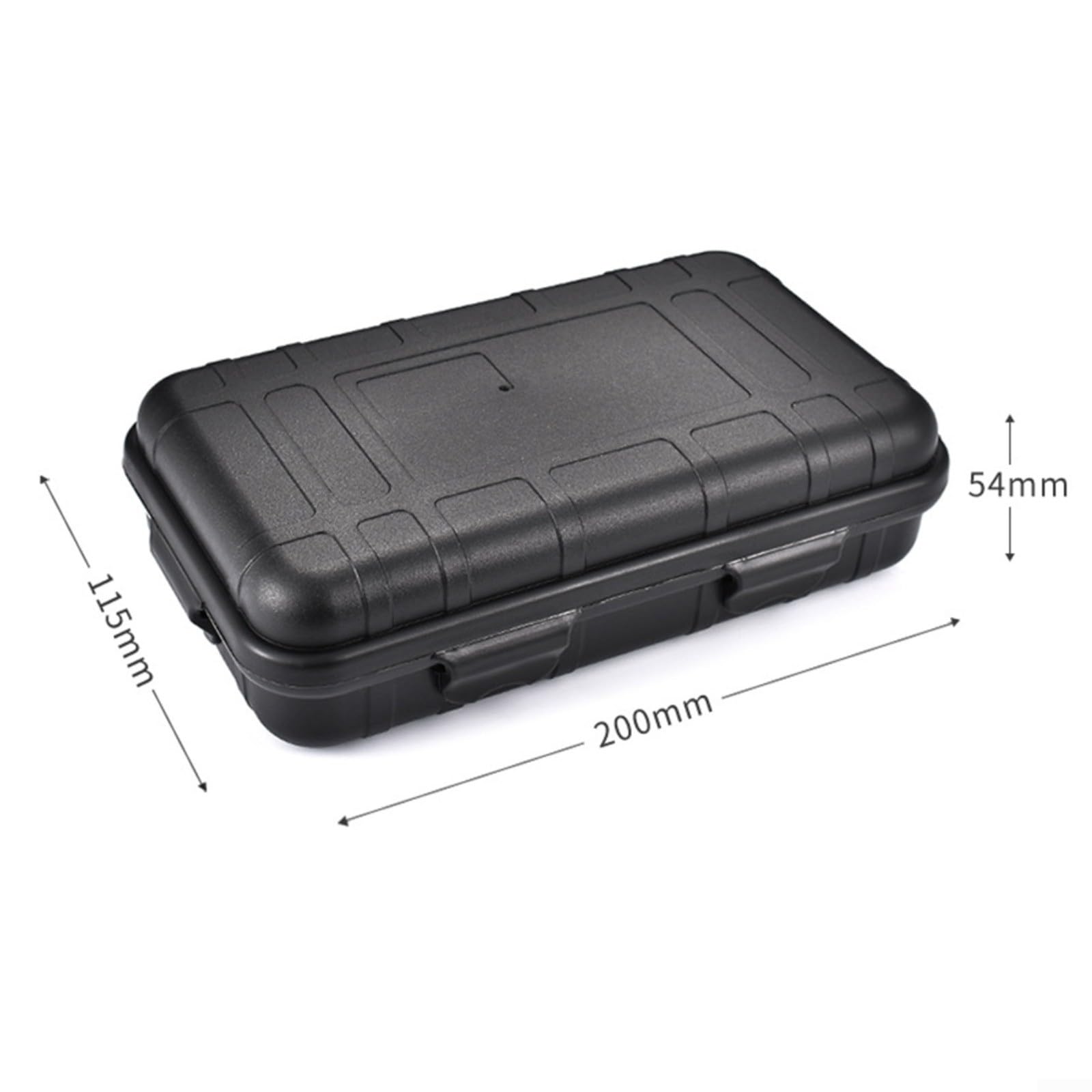Caja de almacenamiento impermeable flotante contenedor de suministro, equipo de camping, almacenamiento para senderismo, pesca, barco, aventura, Negro (L)