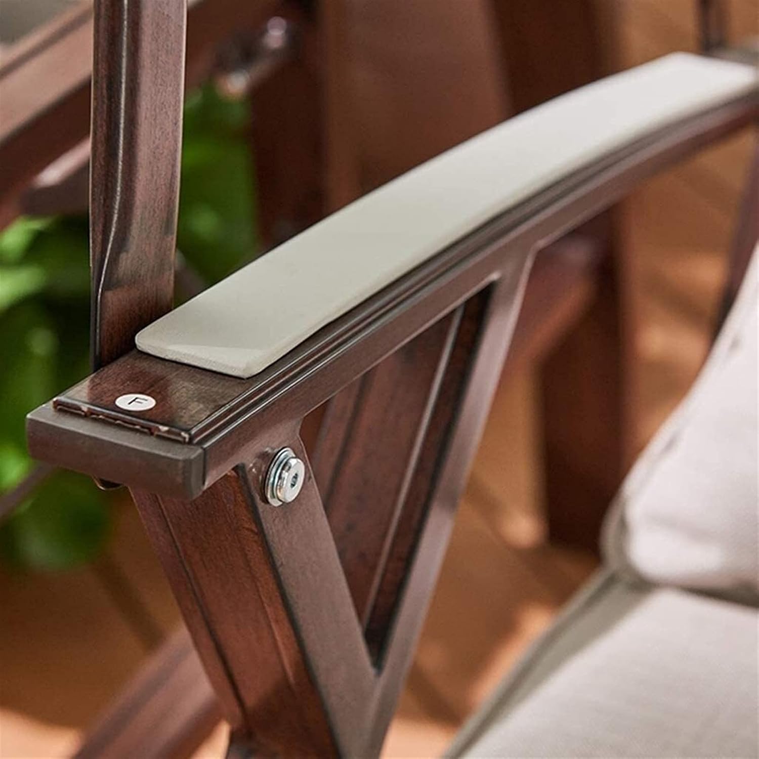 Porch Swing with Stand Outside Furniture Swing Chair, Waterproof Solar Power Supply Thickening Cushion Terrace Rocking Chair