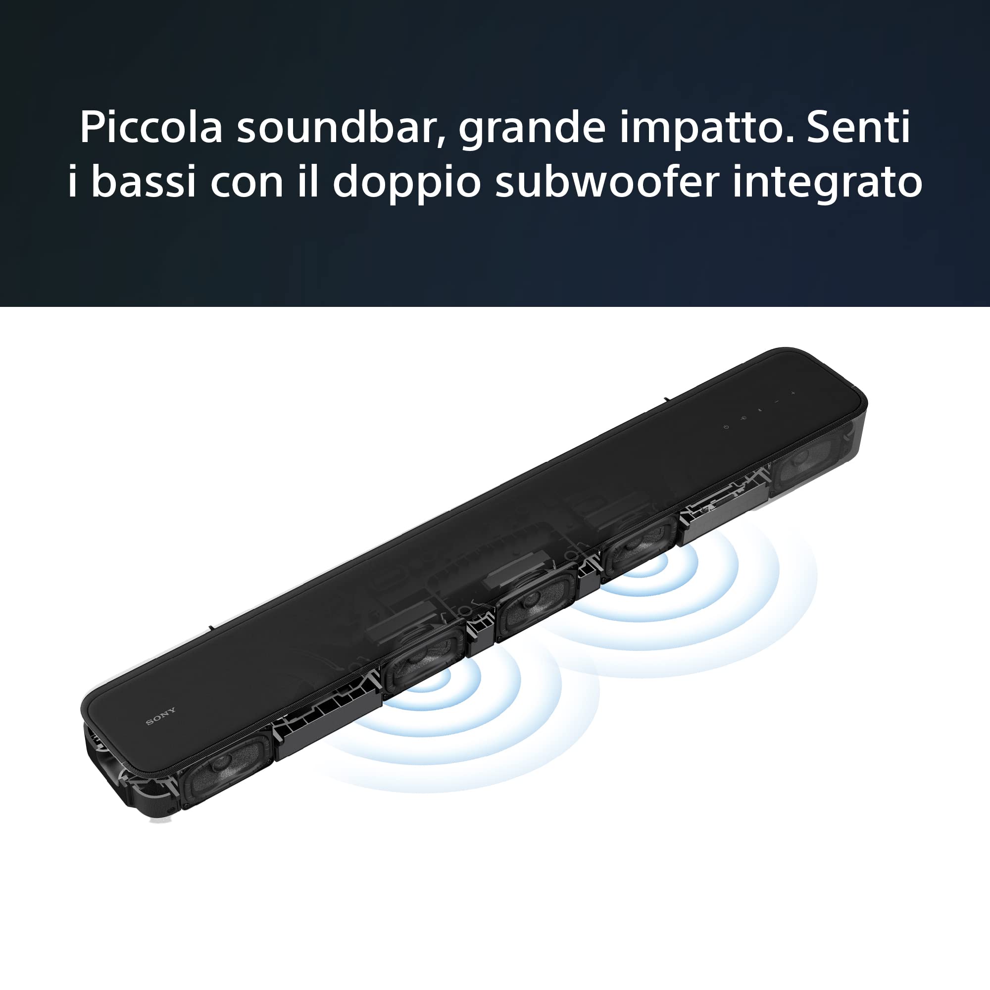 Sony HT-S2000 Soundbar Dolby Atmos 3.1 Canali Bluetooth