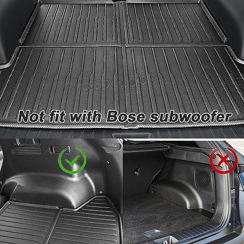 Beegrow Cargo Liner For Hyundai Tucson Accessories 2022 2023, All-Weather Tpe Trunk Floor Mat Custom Fit Tucson Gas Hybrid (With Standard Audio System Only) #TOP2