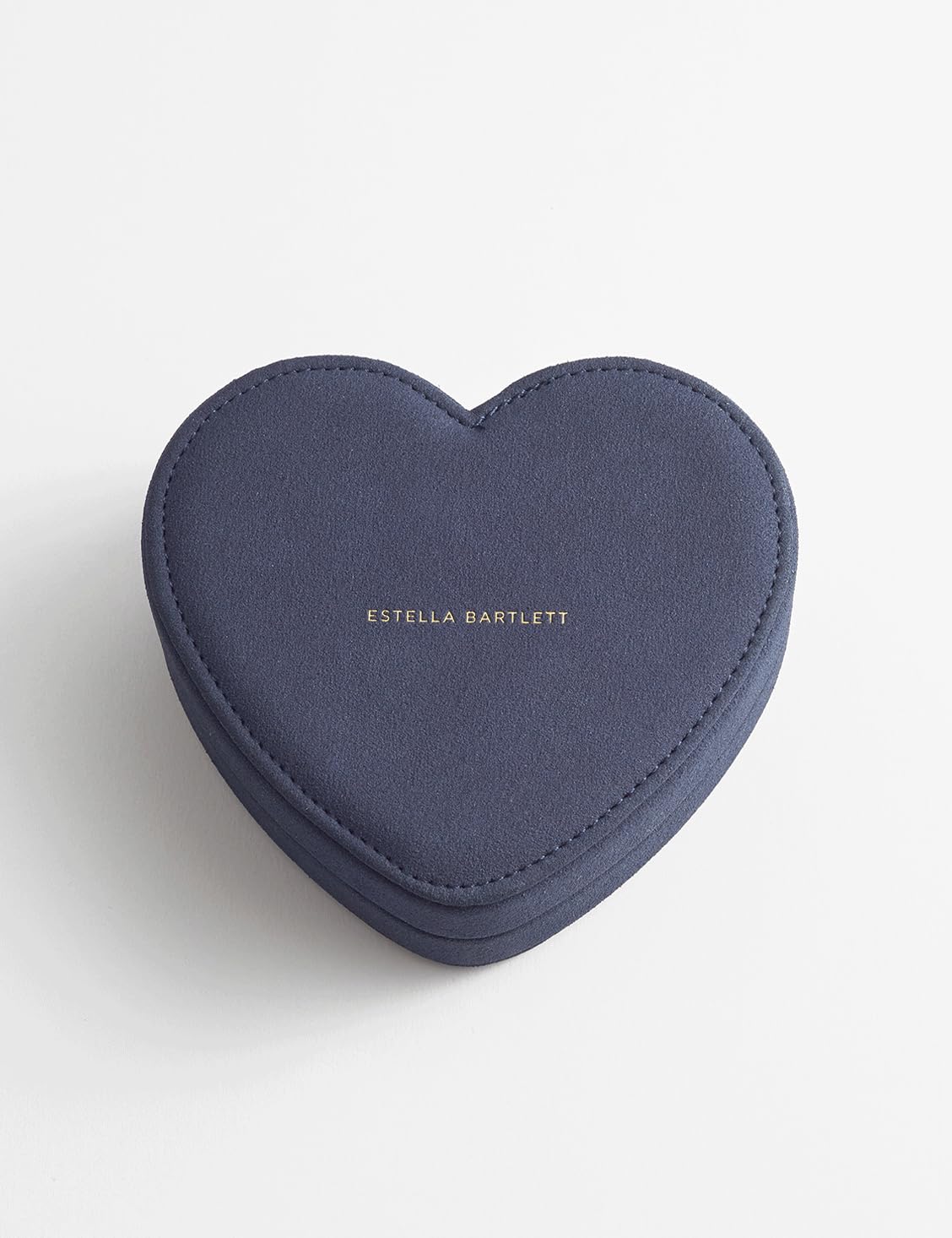 Estella Bartlett Navy Heart Shaped Jewellery Box