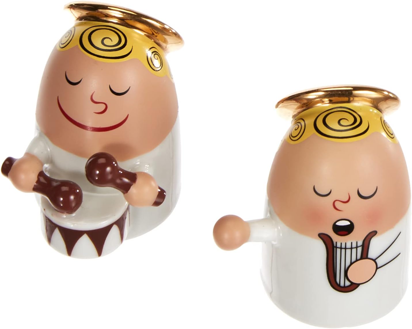 Alessi"Angels Band" Figurines In Porcelain (Set Of 2)