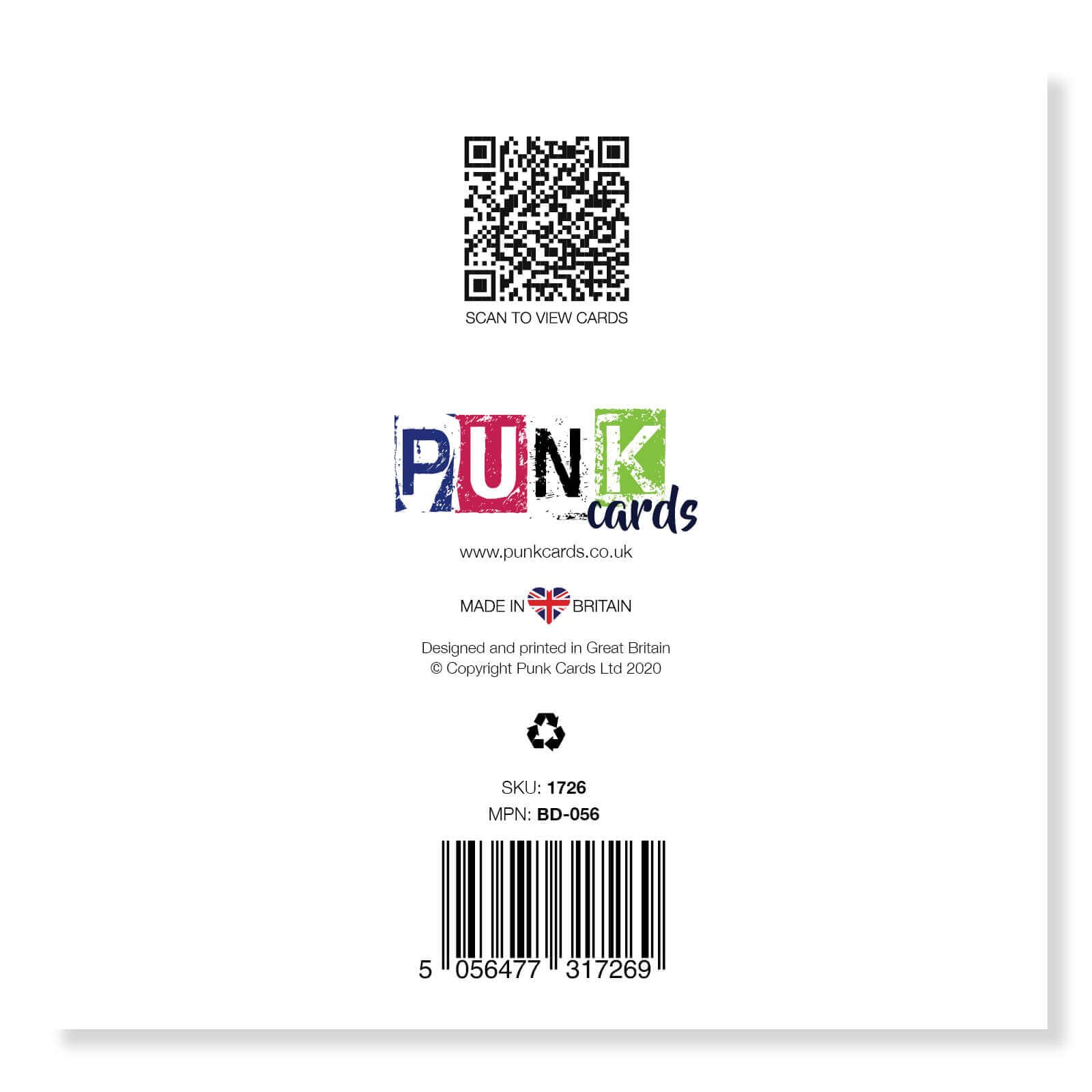 Punkcards - Divertida Tarjeta De Cumpleaños - "Here's A Toast To Your Birthday" - Tarjeta De Cumpleaños Para Hijo - Tarjeta De Cumpleaños Para Hombres - Divertida Tarjeta De Cumpleaños Para Amigos
