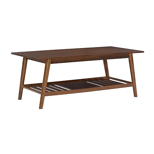 Linon Mid Century Walnut Melissa Coffee Table
