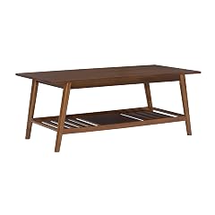 Linon Mid Century Walnut Melissa Coffee Table