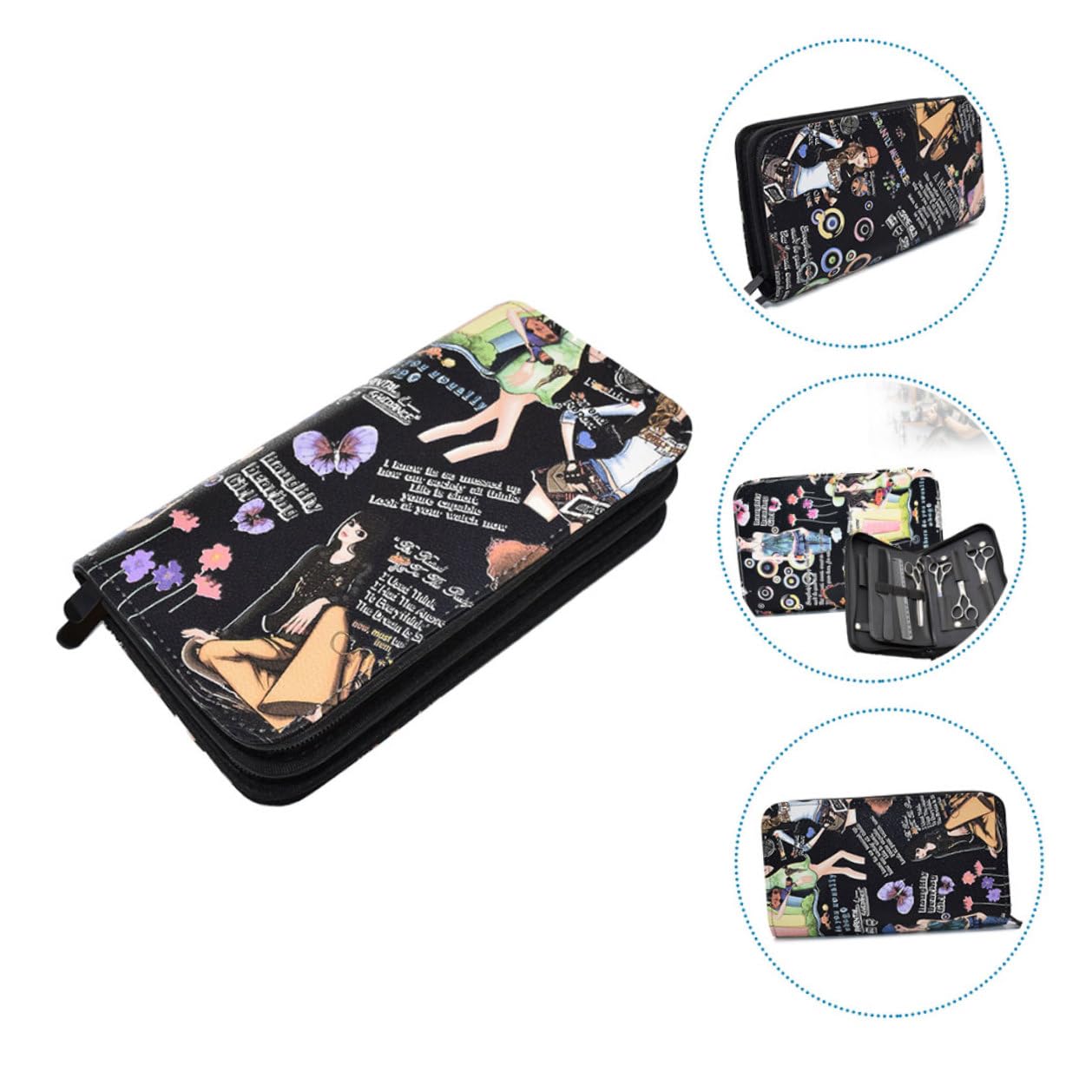 Borsa da Vita per Parrucchieri Multi-tasche Organizer per Forbici e Pettini Custodia Professionale per Strumenti da Resistente e Spaziosa per Saloni e Viaggi