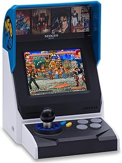 NEOGEO Mini Arcade International Version, 40 Pre-Loaded Classic SNK Games:The King of The Fighters / Metal SLUG and More, Built-in Clearly 3.5”LCD Screen, HDMI and 2 Gamepad Ports