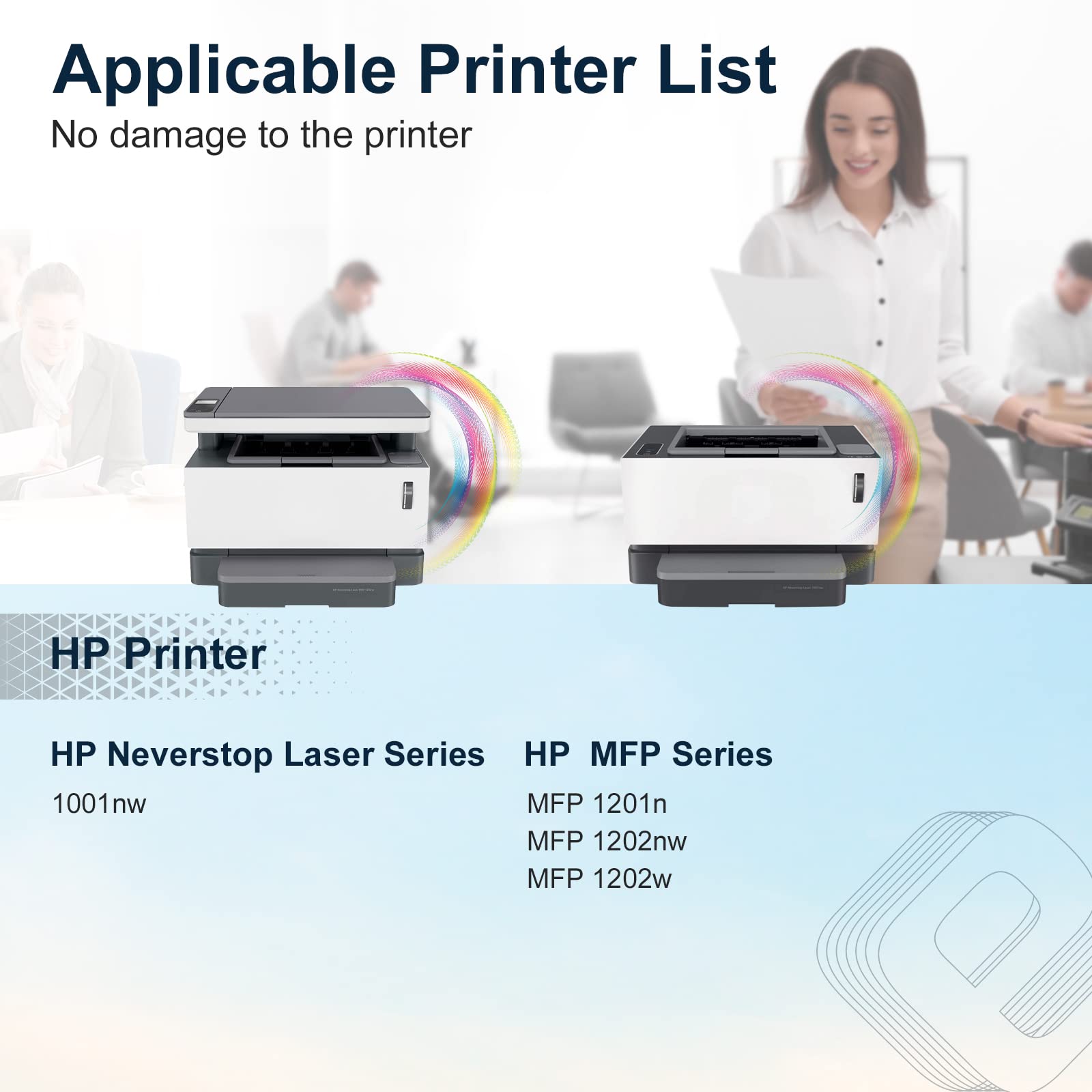 TESEN 143A W1143A Compatible Toner Cartridge Replacement for 143A W1143A for Neverstop Laser 1001nw MFP 1201n 1202nw 1202w Printer 2 Packs Black