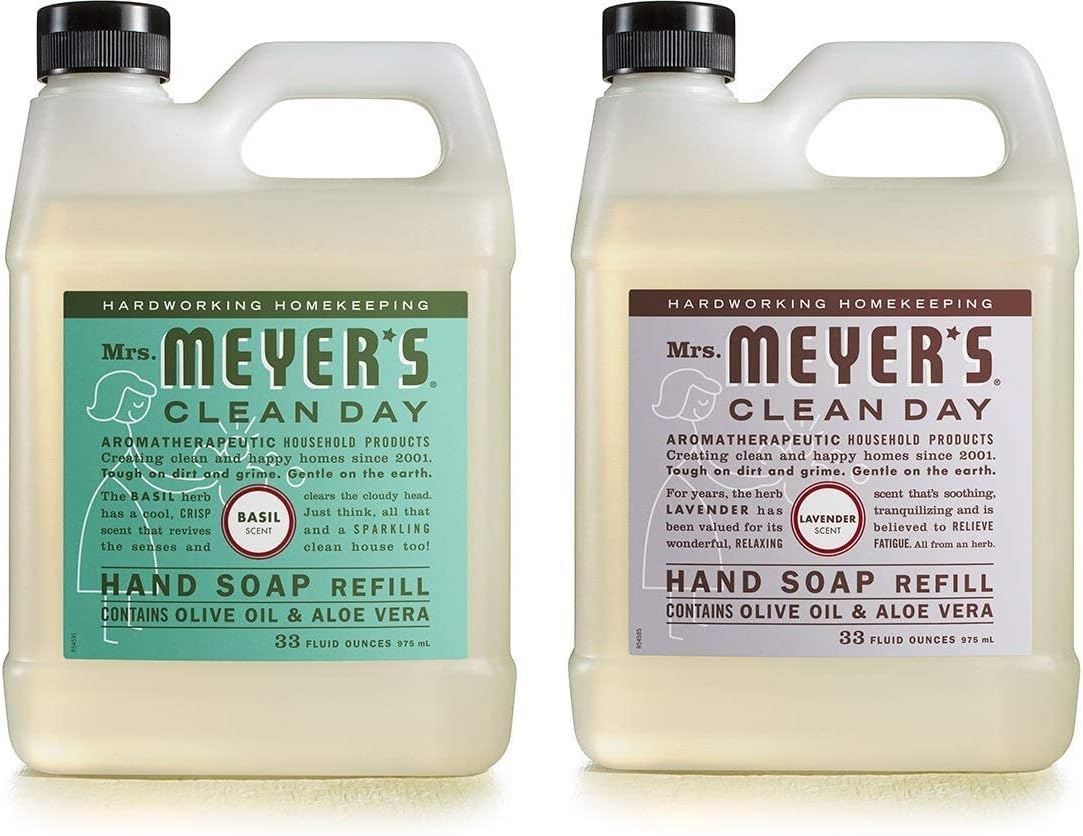 MRS. MEYER'S CLEAN DAY Hand Soap Refill Scent Variety Pack 2 CT (Lemon Verbena + Lavender)