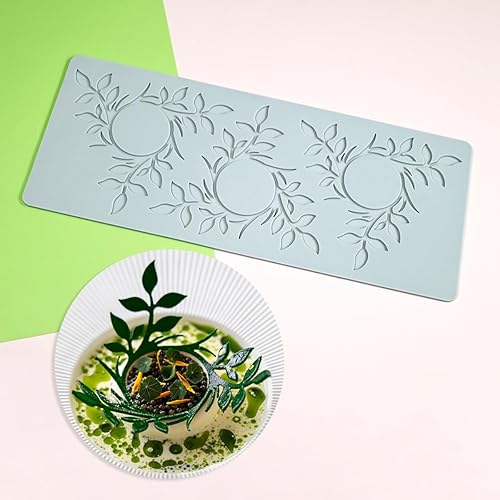 Miniatura 4 de TUKE Moldes de silicona para fondant 3D, moldes de silicona para hornear, manualidades de azúcar, cera, pasta de goma, cupcakes, arcilla (flor_12.08