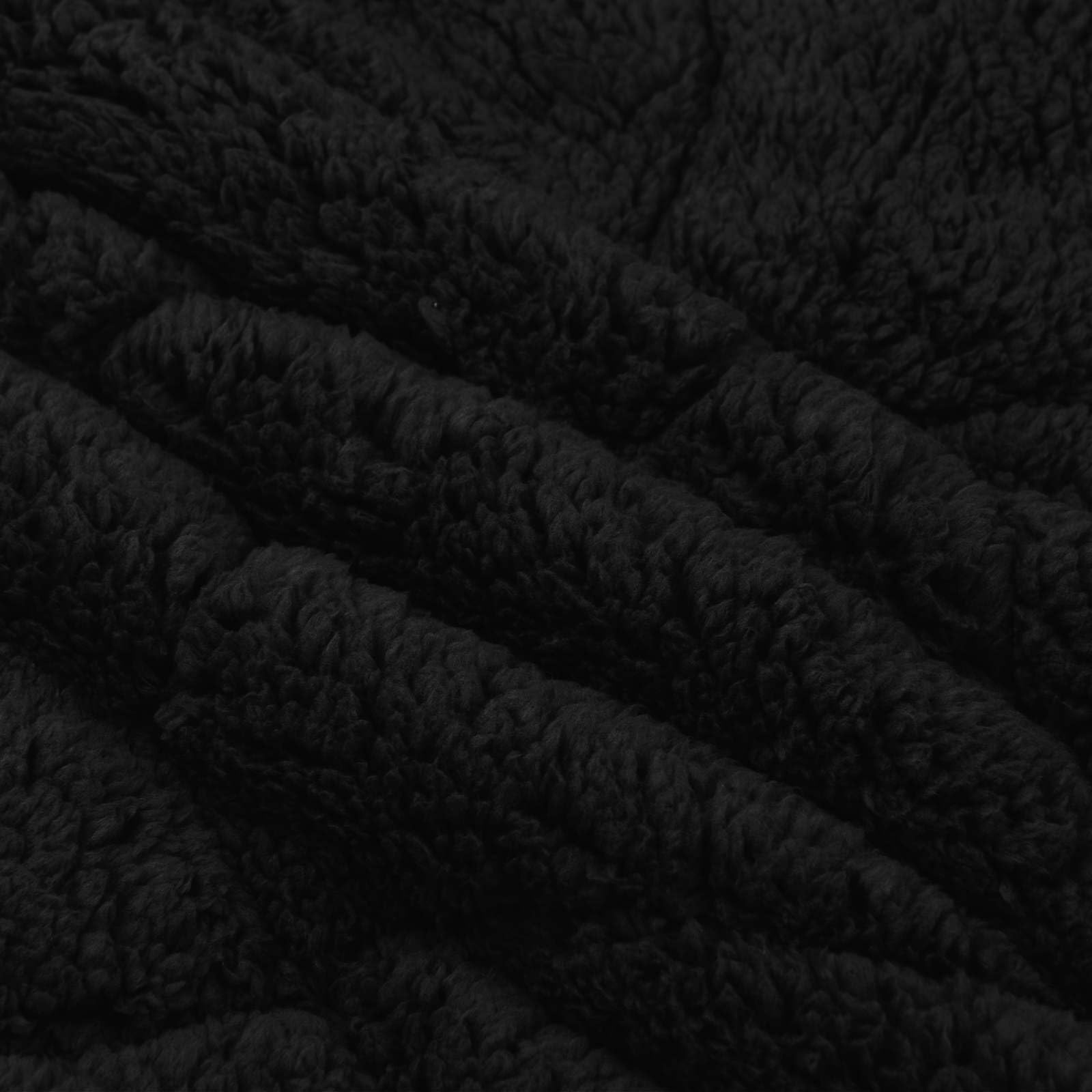 Edredón de invierno negro de 220 x 240 cm de microfibra de forro polar para dormitorio, transpirable, para todo el año, lavable, duradero, cómodo, diseño moderno, ideal para noches frías