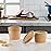 GUSTO [12 oz. - 25 Count Kraft Paper Food Containers with Vented Lids - To Go Hot Soup Bowls, Disposable Ice Cream Cups, Ideal for Hot and Cold Foods - (Formerly Comfy Package)