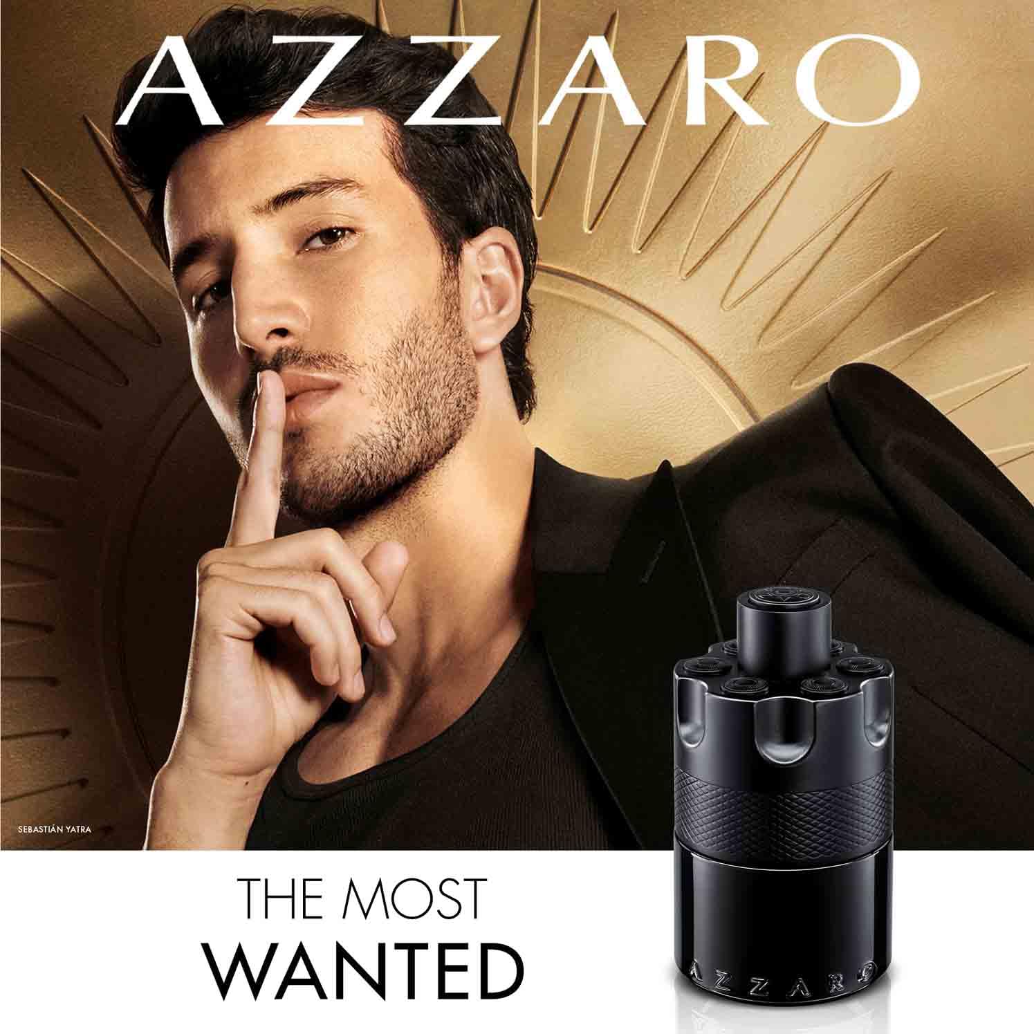 Azzaro The Most Wanted Intense Eau de Parfum Uomo Profumo Uomo Intenso e Sensuale Note Calde e Ambrate Caramello Legno d'Ambra Cardamomo Lunga Durata