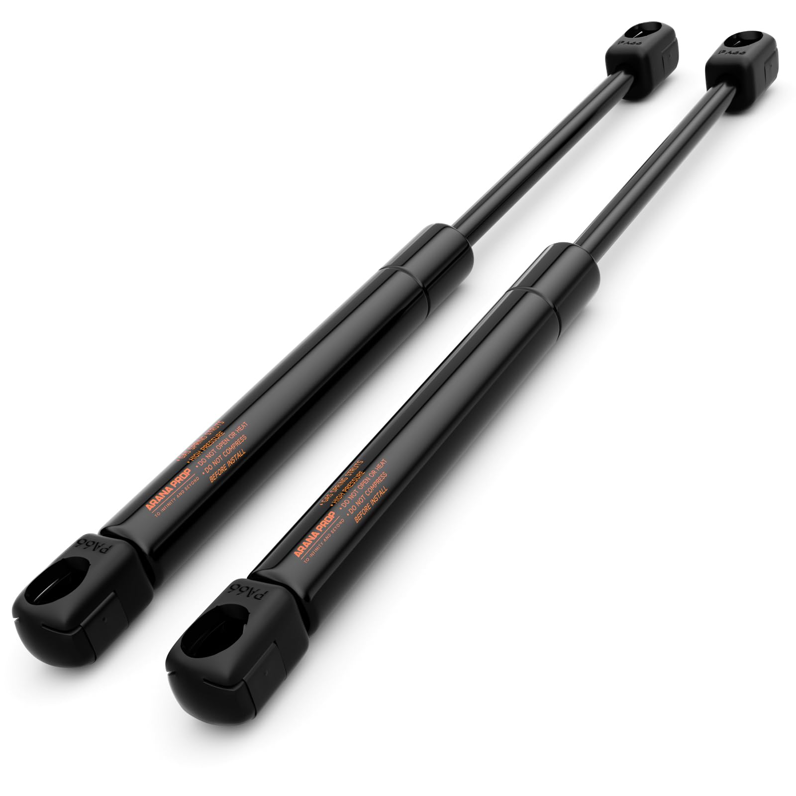 Ammortizzatore a gas da 550 mm, 400 N, per box letto, portellone posteriore e bidone della spazzatura, set universale di molle a gas da 40 kg, 2 pezzi