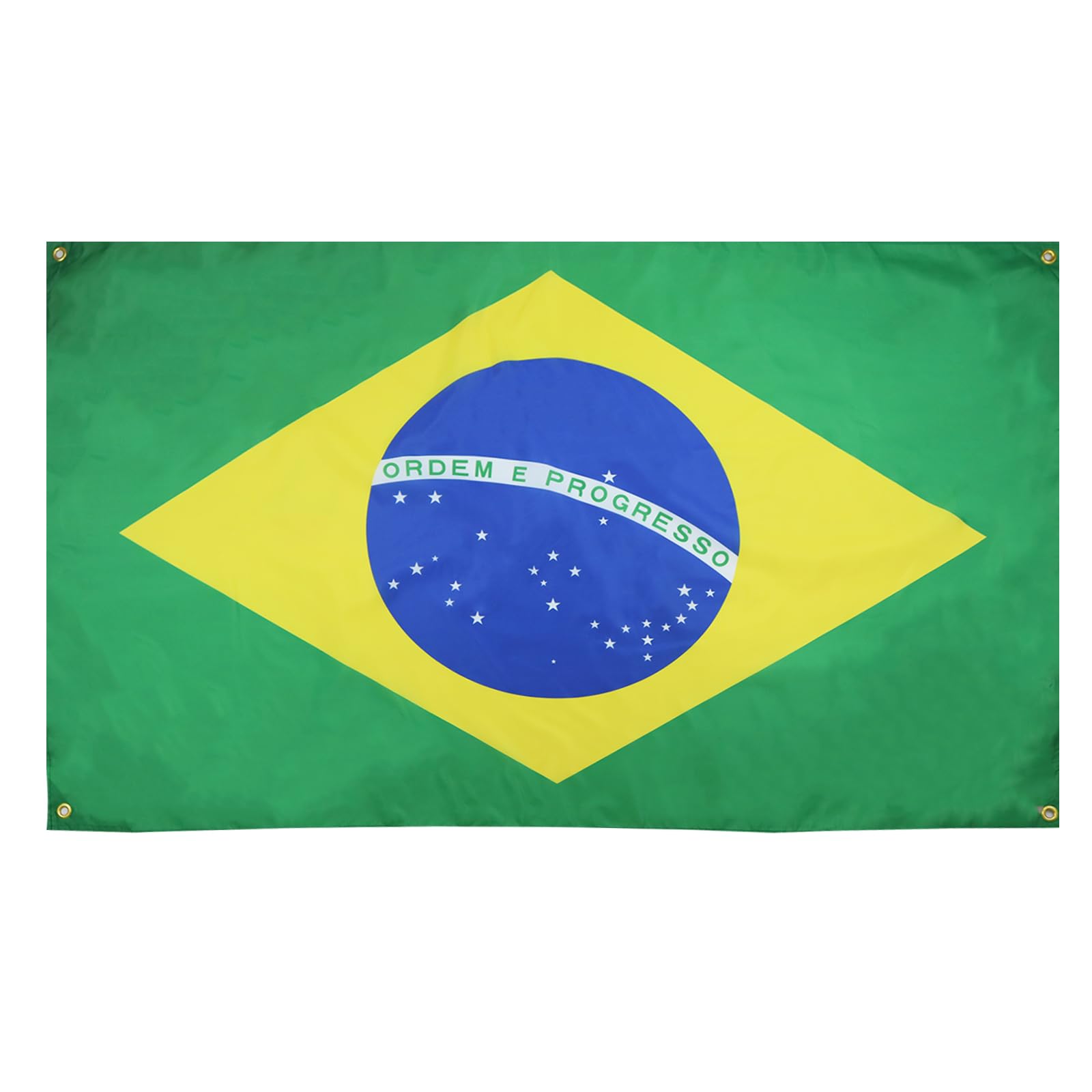 AZ FLAG Brazil Flag 150 x 90 cm with 4 Eyelets for Balcony or Wall