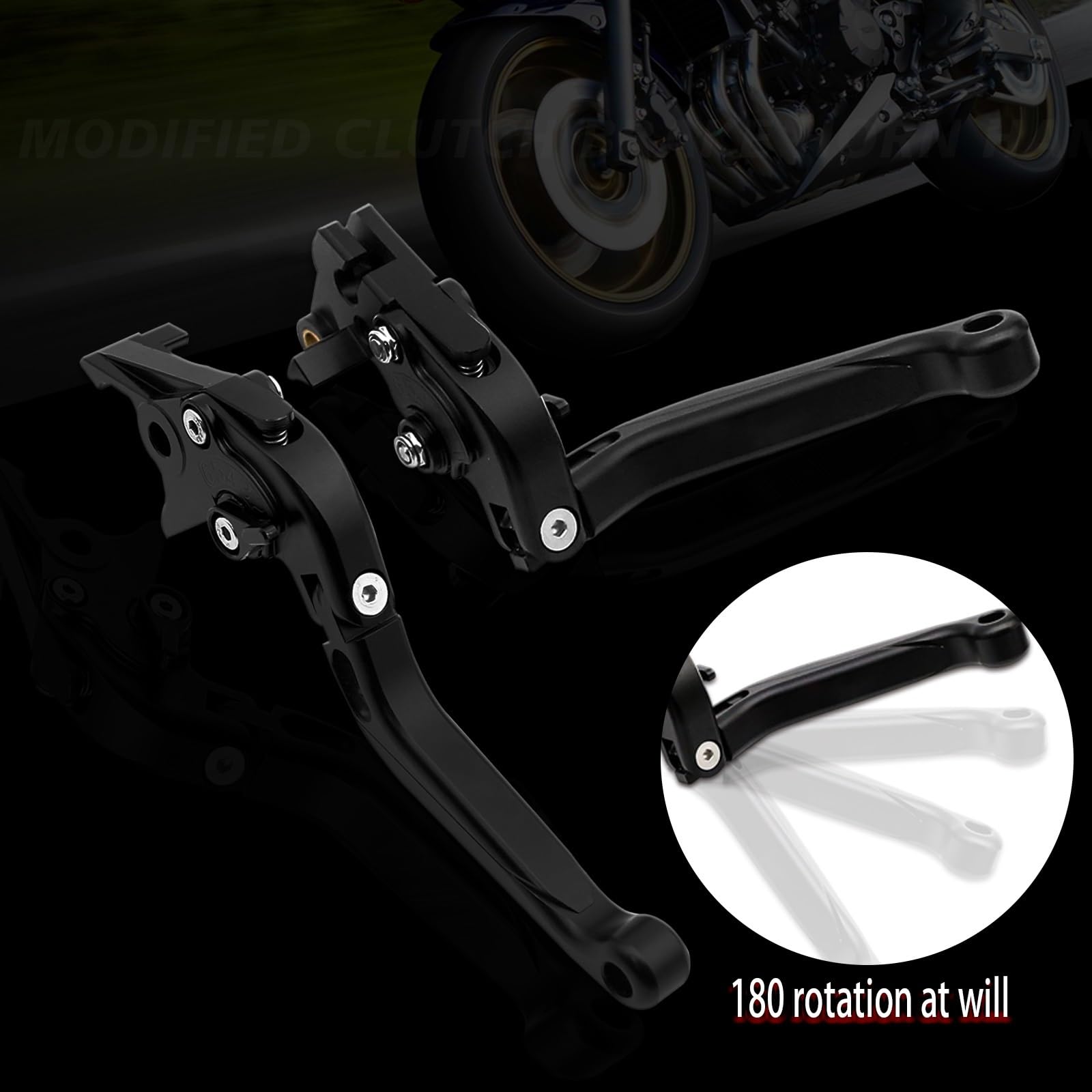 Leviers De Frein Et D'embrayage Réglables Pour Triumph Speed Twin 1200 (2019-2020) - Alliage CNC, Pliables, 6 Positions - Vert - 3