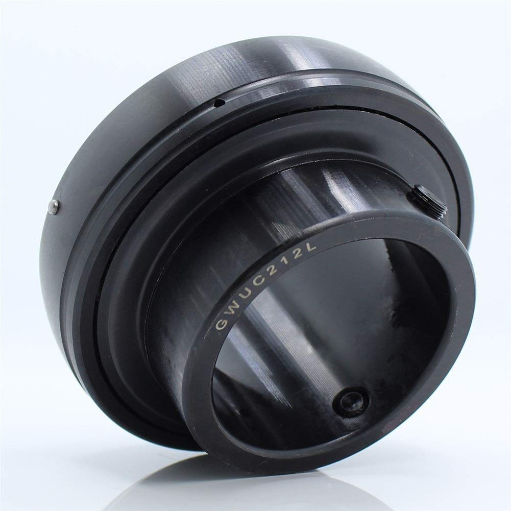 ZHENGGUIFANG Professional 1Pc High Temperature Bearing UC210T UC211T UC212T UC213T UC214T UC215T 500 Degrees Celsius Set Screw Ball Bearings (Size : UC211T 55x100x55.6mm)