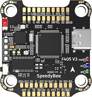 SpeedyBee F405 V3 Flight Controller: 30x30 Drone FC Wireless Betaflight Configuration, Blackbox,Solder-Free Plugs,WiFi,Bluetooth for 3-6S 4" 5" FPV Racing Drone Cinelifter