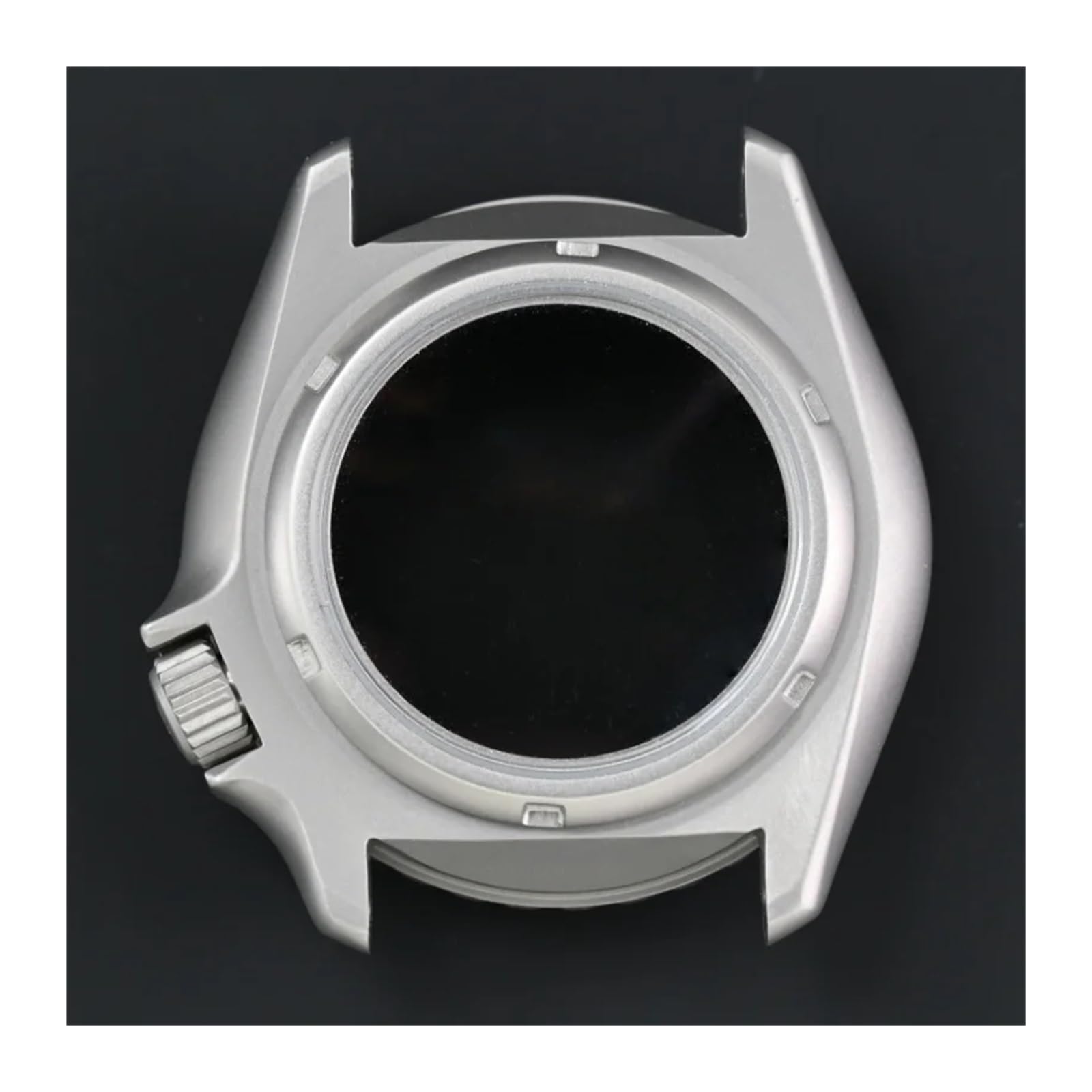 42 mm mattes Uhrengehäuse mit Saphir-Kristallglas, 28,5 mm Zifferblatt, wasserdicht, kompatibel mit Nh35, NH34, Nh36 Uhrwerken