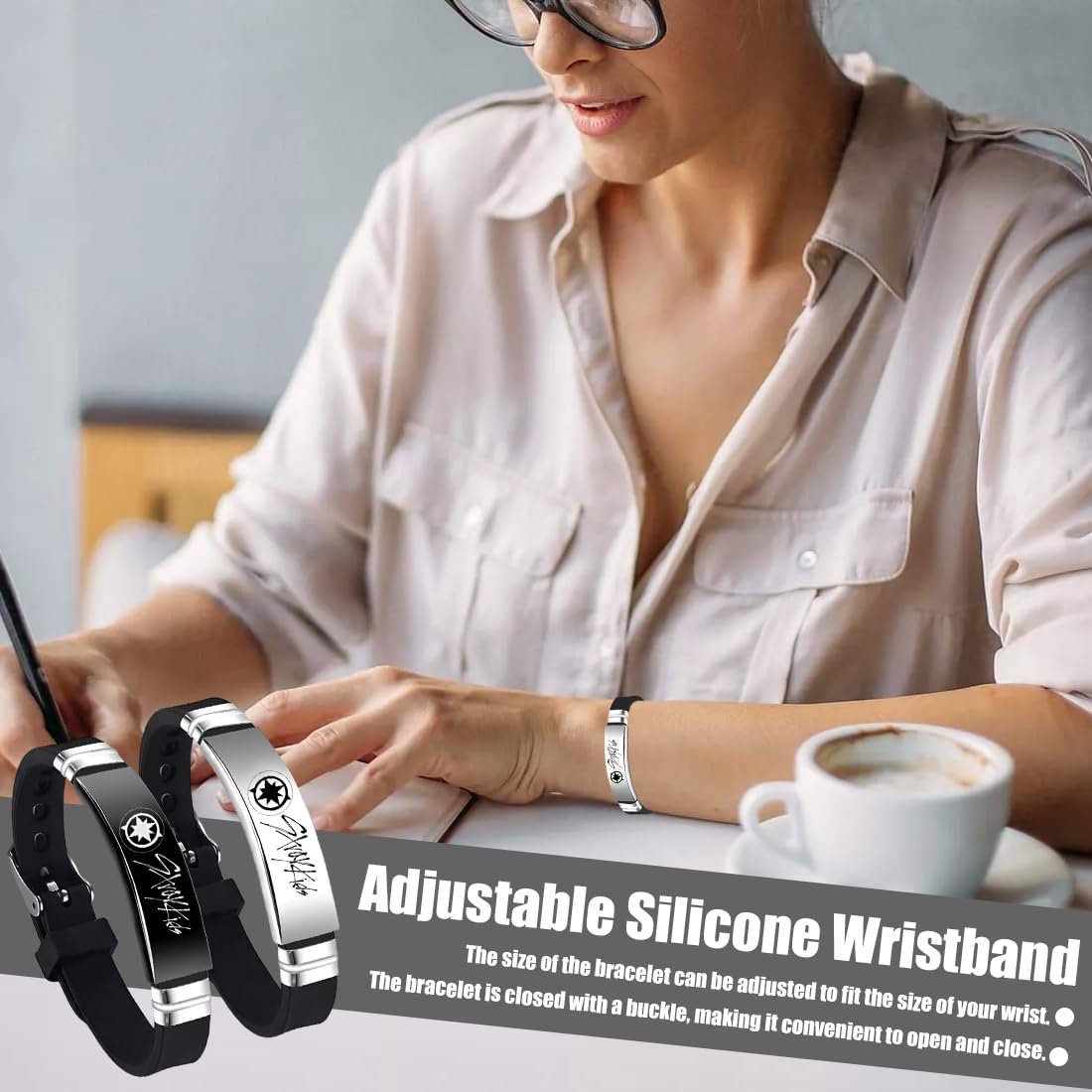 Stray Kids Pulsera Ajustable Merch 2 Piezas