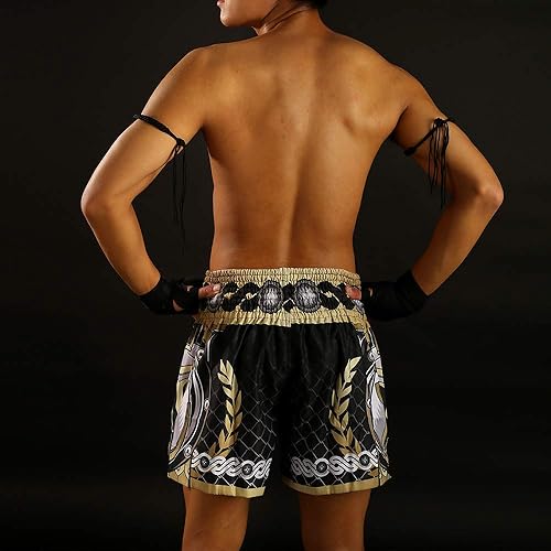 Miniatura 8 de TUFF Pantalones cortos deportivos para Muay Thai y artes marciales, ropa de entrenamiento y gimnasio