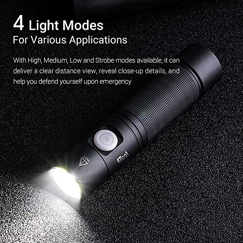 Nextorch 4Tool 1400 Lumens Rechargeable High Lumens Type-C Usb Mini Led Flashlights Compact Edc Pocket Torch For Camping Hiking Police Law Enforcement Hunting #TOP4