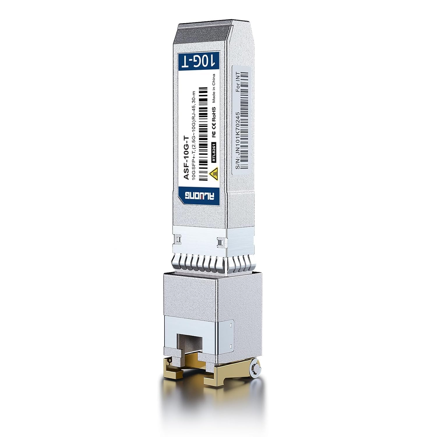 [Lot de 2 Émetteur-récepteur 10GbE SFP+ vers RJ45 10GBase-T, module Ethernet cuivre pour Cisco SFP-10G-T-S, Ubiquiti UniFi UF-RJ45-10G,US-48-500W, Netgear et plus, jusqu'à 30 m, Plug-and-Play