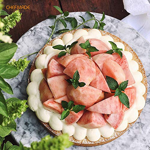Chefmade Mousse Ring Mold, 8-Inch Round Non-Stick Seamless 18/8 Stainless Steel Food Molding #TOP2