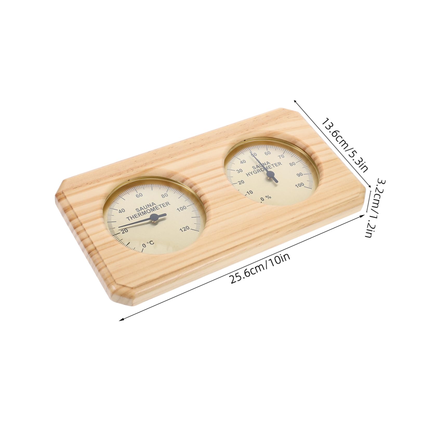 Indoor Sauna Thermometer Hygrometer Aus Holz Präziser Temperatur Und Feuchtigkeitsmesser Für Sauna Und Dampfbäder Wandmontage Hohe Temperaturbeständigkeit Elegantes Design