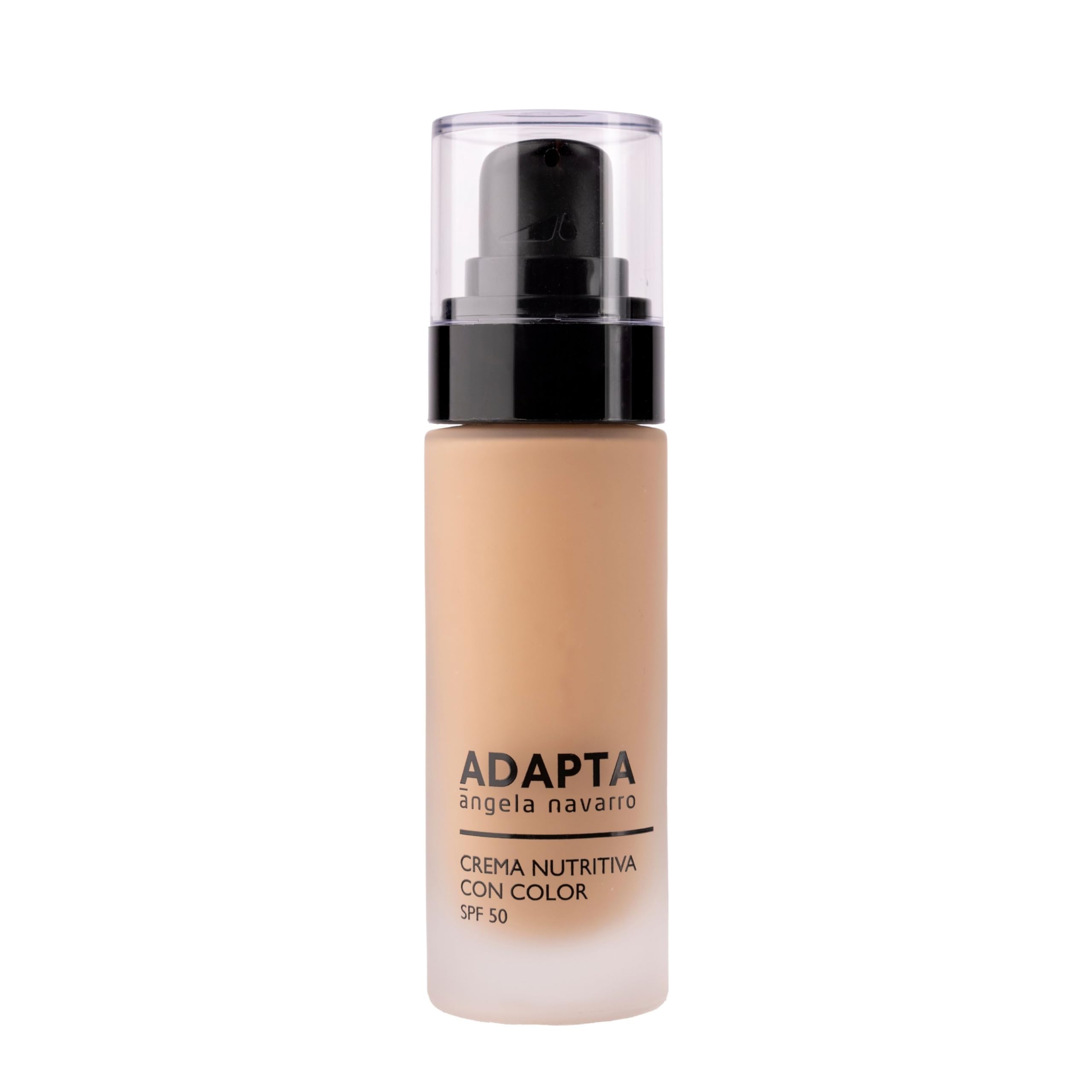 ADAPTA Cosmetics Crema Facial de Día Nutritiva SPF 50, 30 ml | Color y Fotoprotector, Hidrata y Unifica Tono, Efecto Glow, Protección Solar Alta, Todo Tipo de Pieles