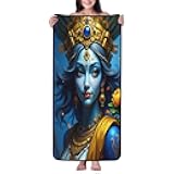 TZTTZT Cotton Bath Towels for Bathroom - Goddess Gold Print No.7 Microfiber Towels for Body Bath Sheets, Quick Dry Beach Towel, Soft Shower Towel for Travel, Beach, Home, 27 * 55 Inch