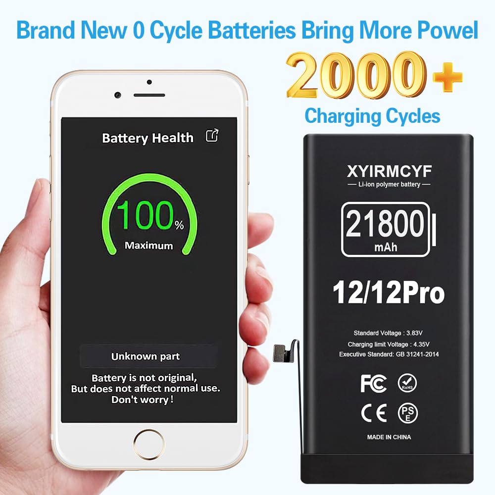 Amazon.com: XYIRMCYF 21800mAh Super Capacity Battery Compatible