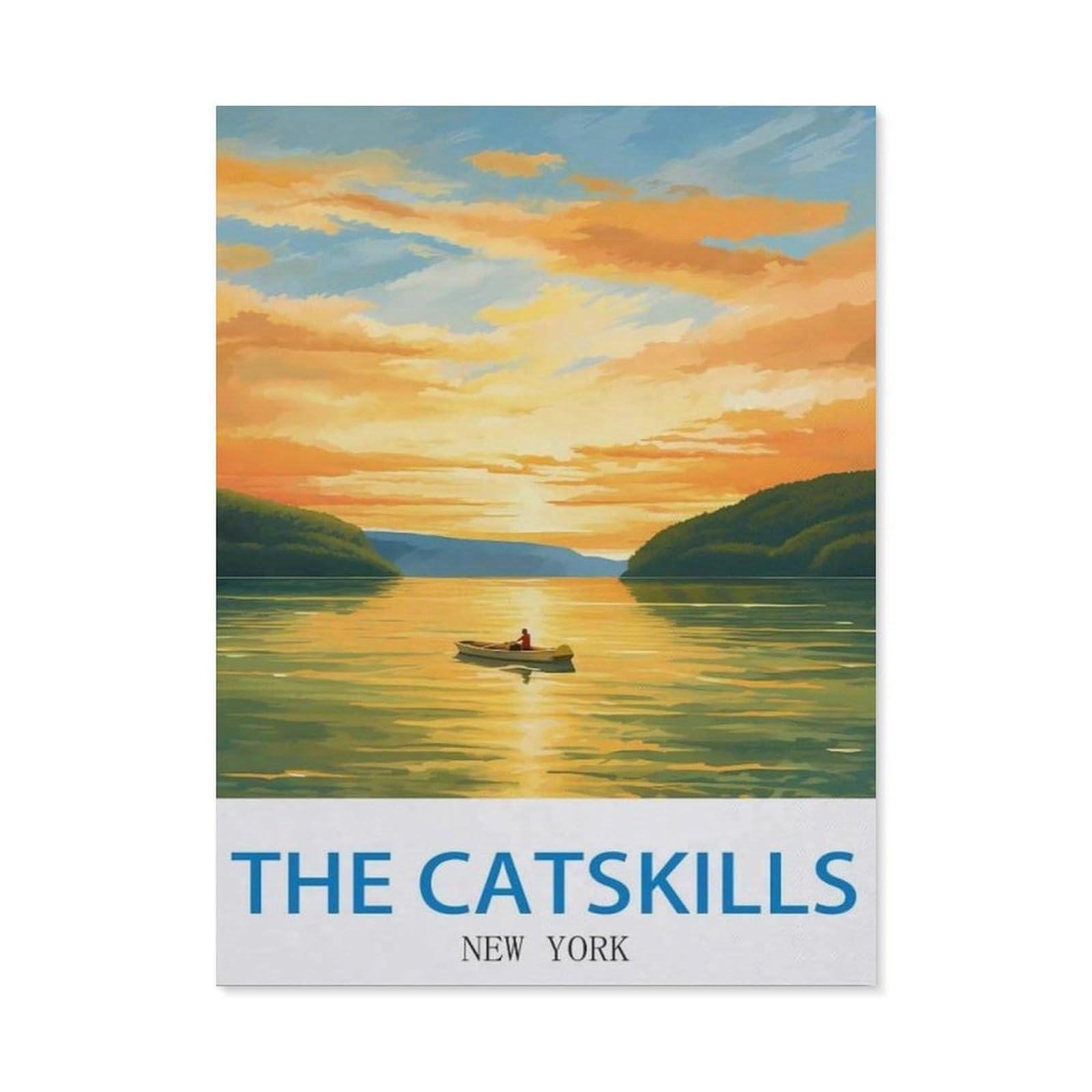 BEAYODKP Diamond Painting，The Catskills New York（30 x 40 cm）