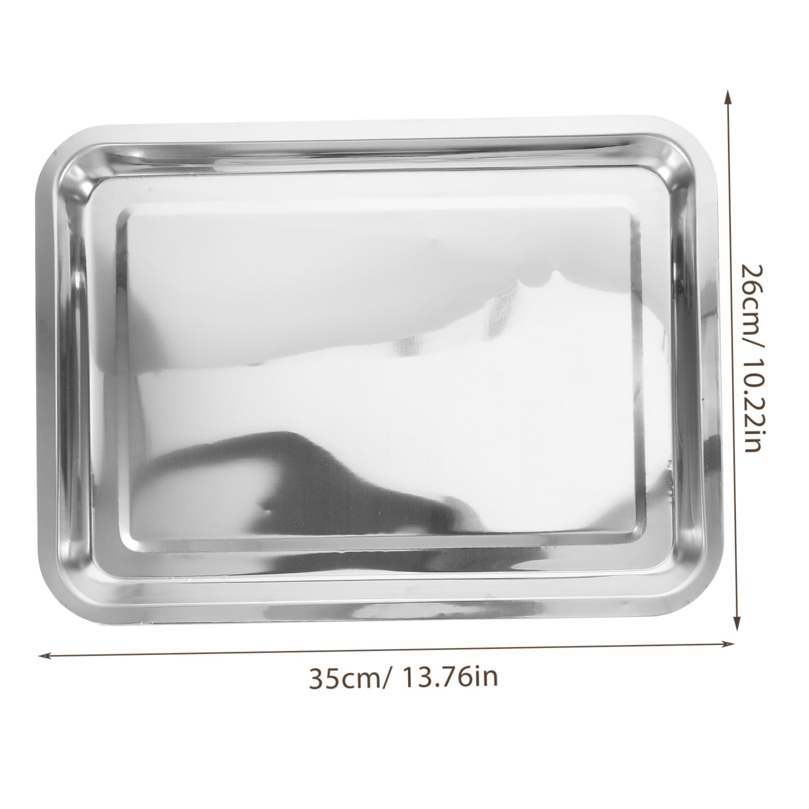 CIYODO Stainless Steel Grill Plate Drip Tray for Grill Pan Rack Dish Holder Easy Clean Dishwasher Safe