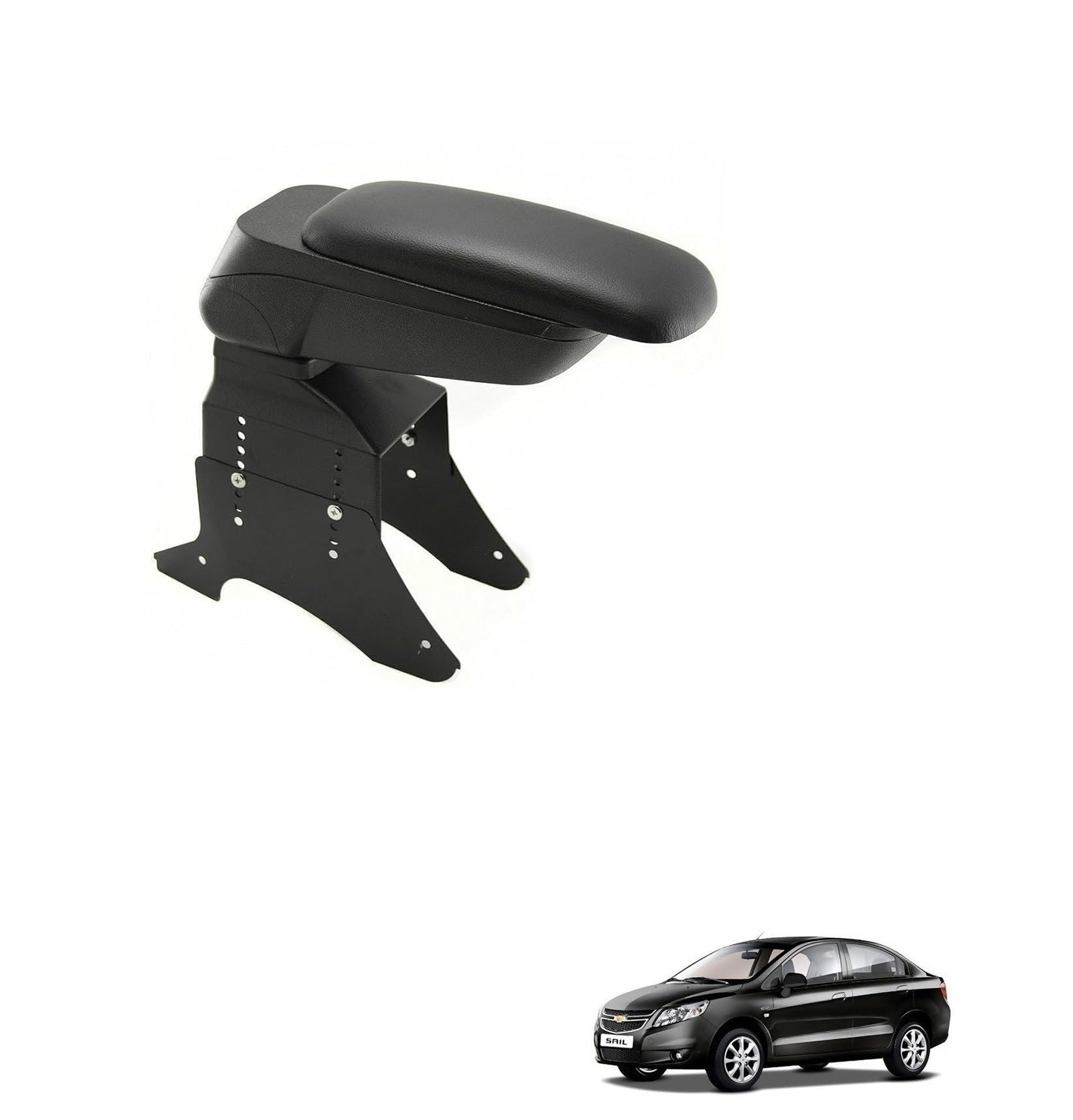 Kozdiko Car Centre Console Hand Armrest Black Compatible with Chevrolet Sail-image-42