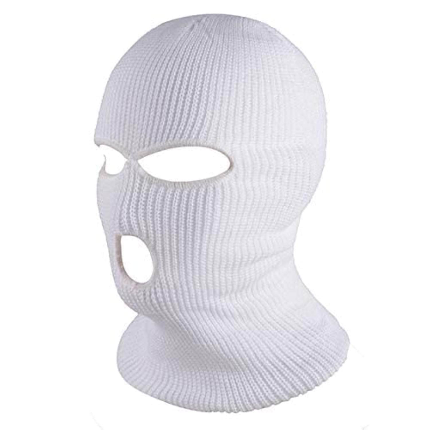 3 Hole Winter Knitted Mask, Outdoor Sports Full Face Cover Ski Mask Warm Knit Balaclava for Adult