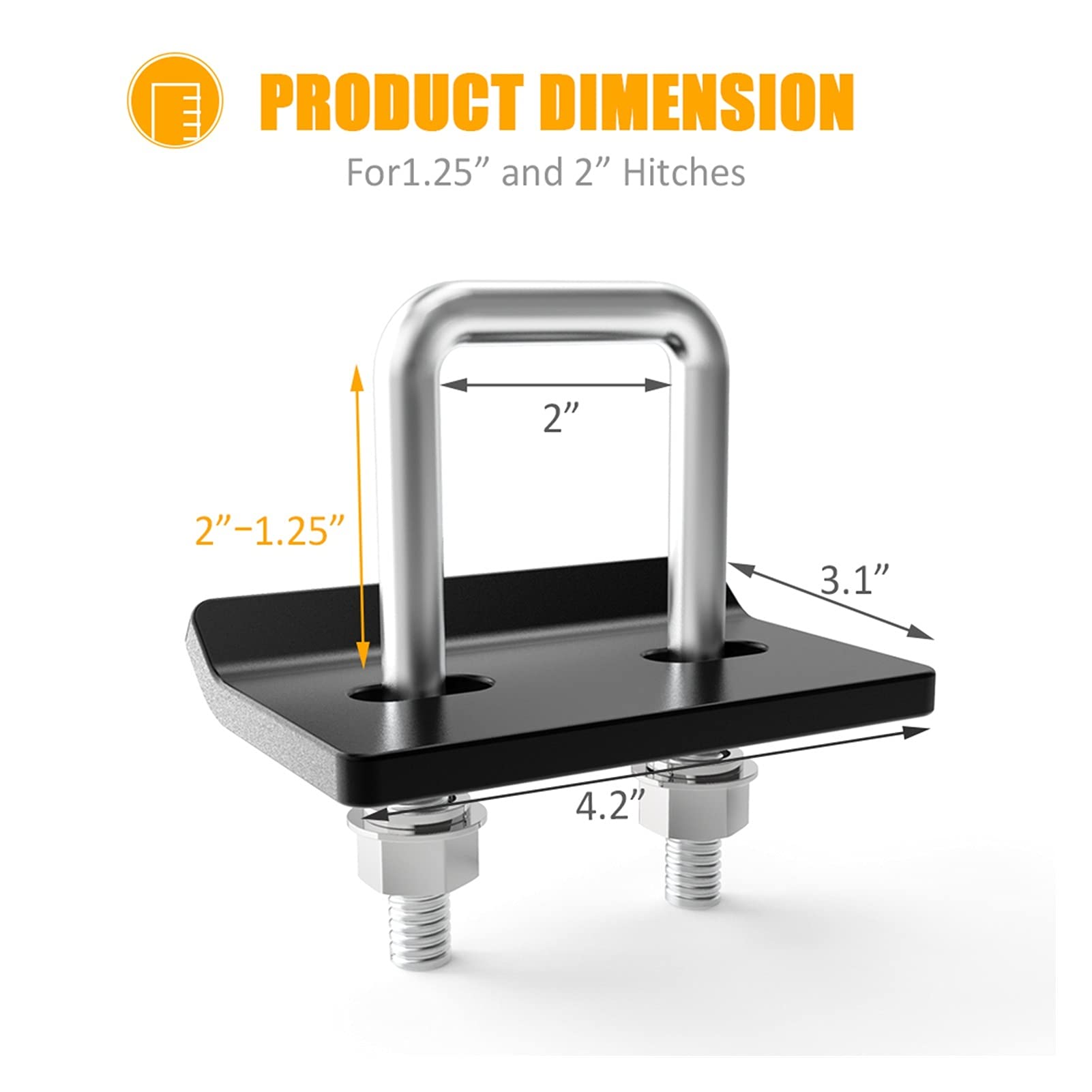 Online Wholesale Shop BEST PRICE GUARANTEE MICTUNING UBolt Hitch Tightener HeavyDuty Anti