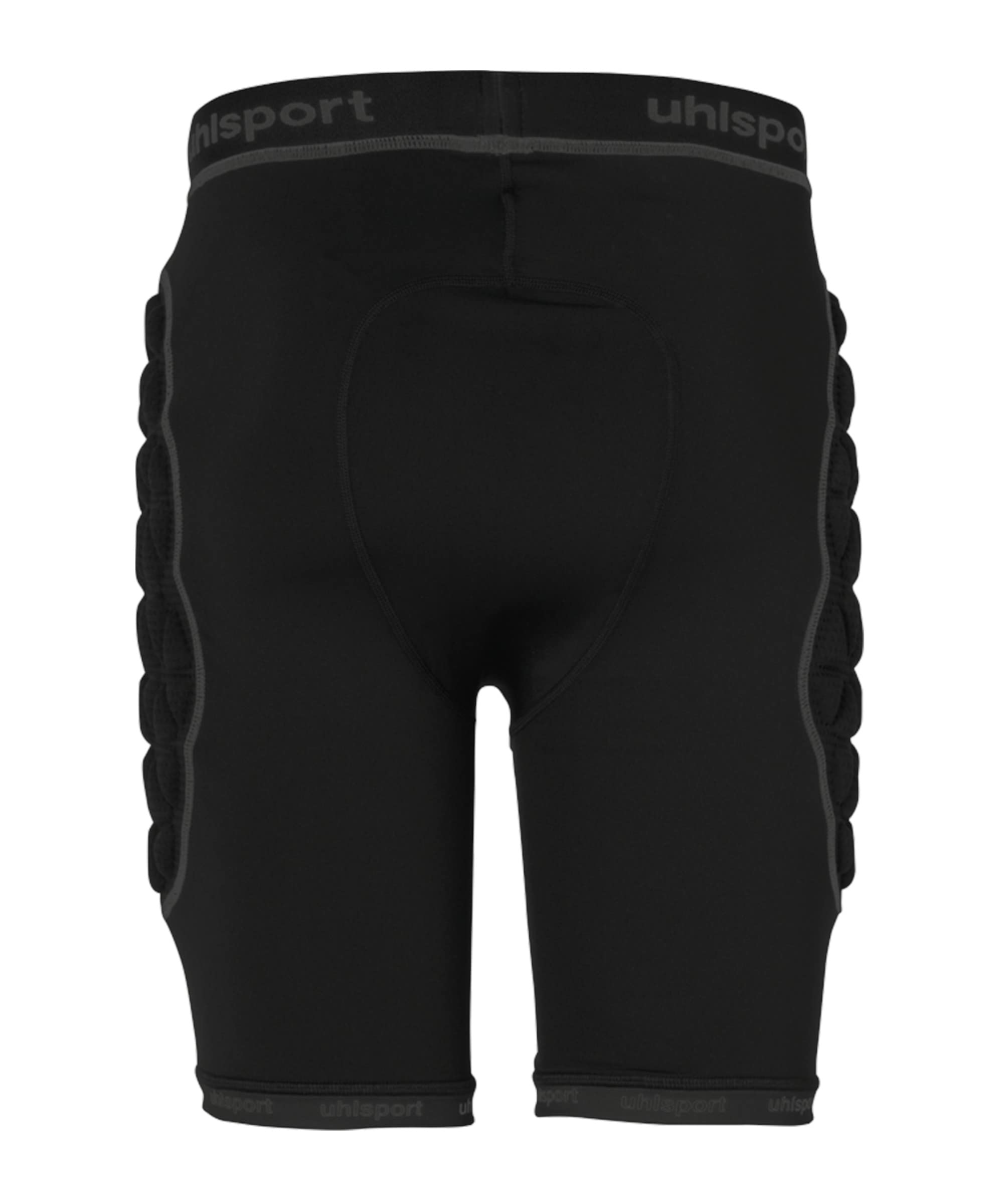 uhlsport Bionikframe Padded Short Black Edition Bionikframe - Pantalones Cortos Acolchados con protección Acolchada para Hombre y niño, Pantalones Cortos Acolchados Unisex Adulto