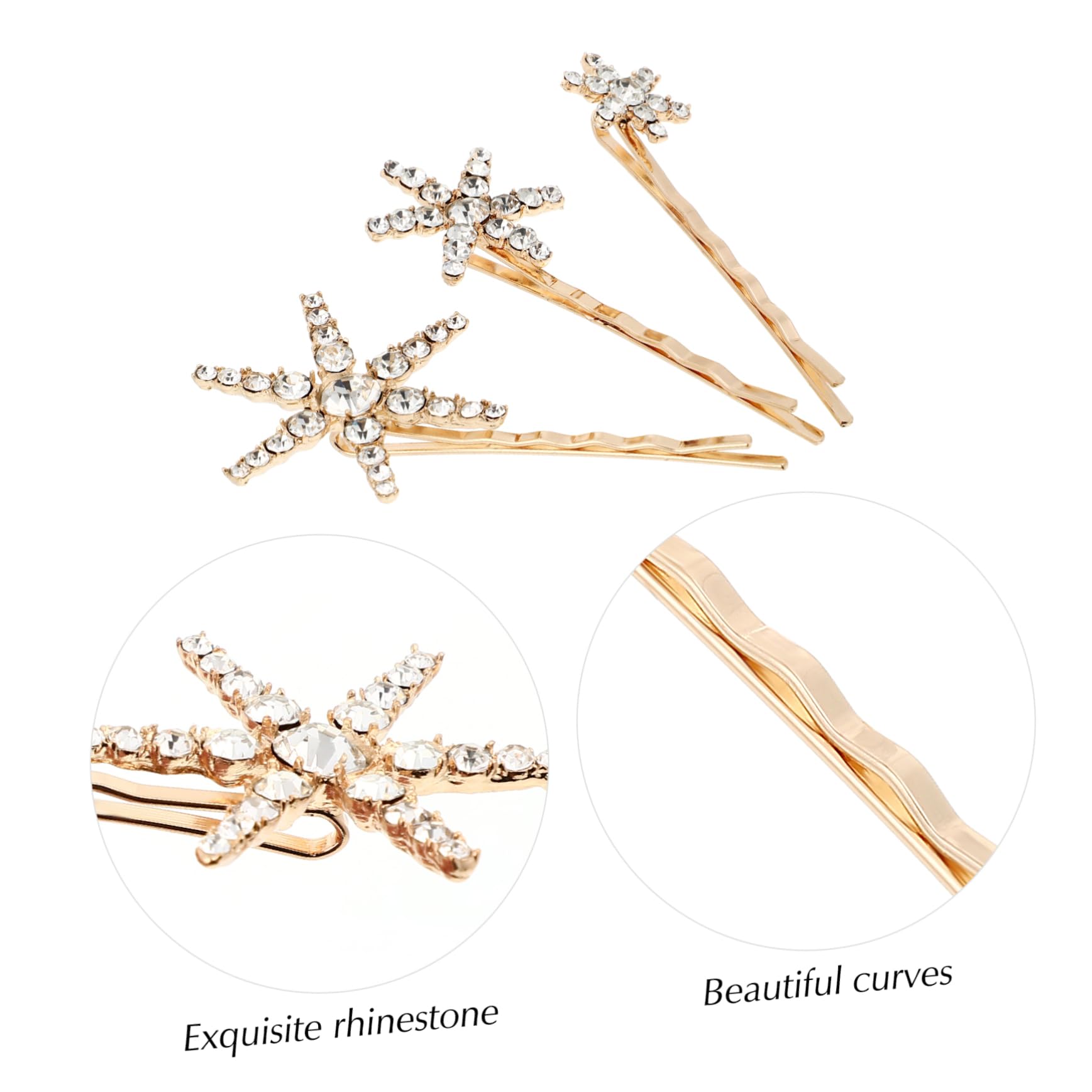 FOMIYES 25 Piezas Pasador De Pelo Con Diamantes De Imitación De Galaxia Estrella Clips De Pelo Horquilla Decorativa Pasadores De Pelo Estrella Boda Pelo De Fiesta Chica Novia Aleación Poli