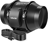 Vista 13 de VEVOR - Ventilador de conducto en línea, de 8 pulgadas, 750 CFM con controlador de velocidad variable, ventilador de escape de ventilación