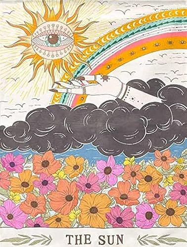 Kit de pintura de diamantes para adultos, arte de diamantes 5D, kit de pintura de diamante redondo completo, marca del tarot, arte de pintura de